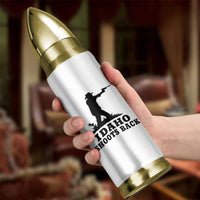 Idaho Shoots Back Minimalist Gunslinger Silhouette State Pride Graphic Bullet Tumbler