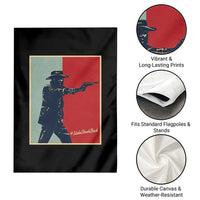 Idaho Shoots Back Vintage Pop Art Poster Style Graphic Garden Flag