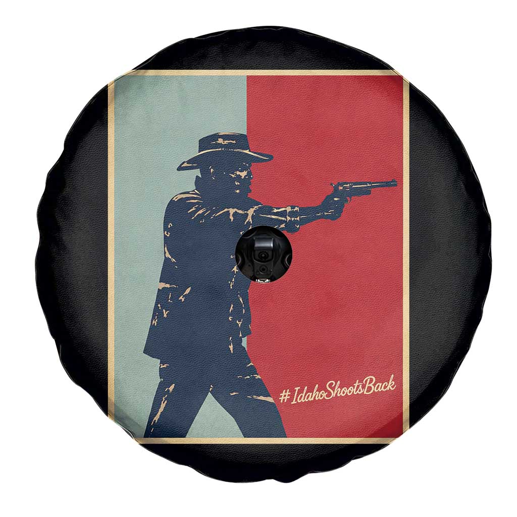 Idaho Shoots Back Vintage Pop Art Poster Style Graphic Spare Tire Cover