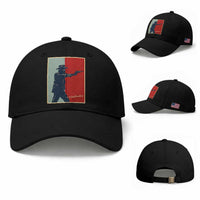Idaho Shoots Back Vintage Pop Art Poster Style Graphic Baseball Cap