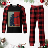 Idaho Shoots Back Vintage Pop Art Poster Style Graphic Plaid Pajama Set
