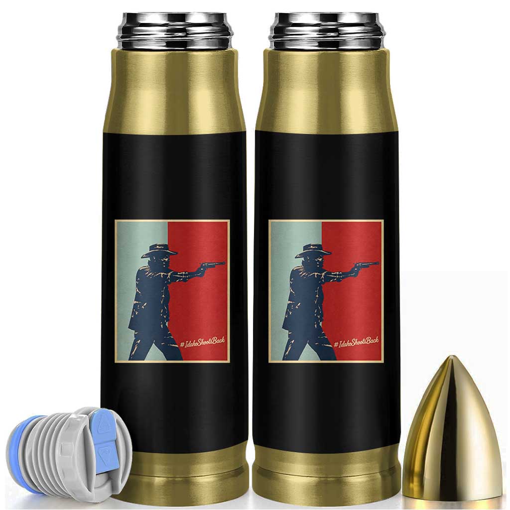 Idaho Shoots Back Vintage Pop Art Poster Style Graphic Bullet Tumbler
