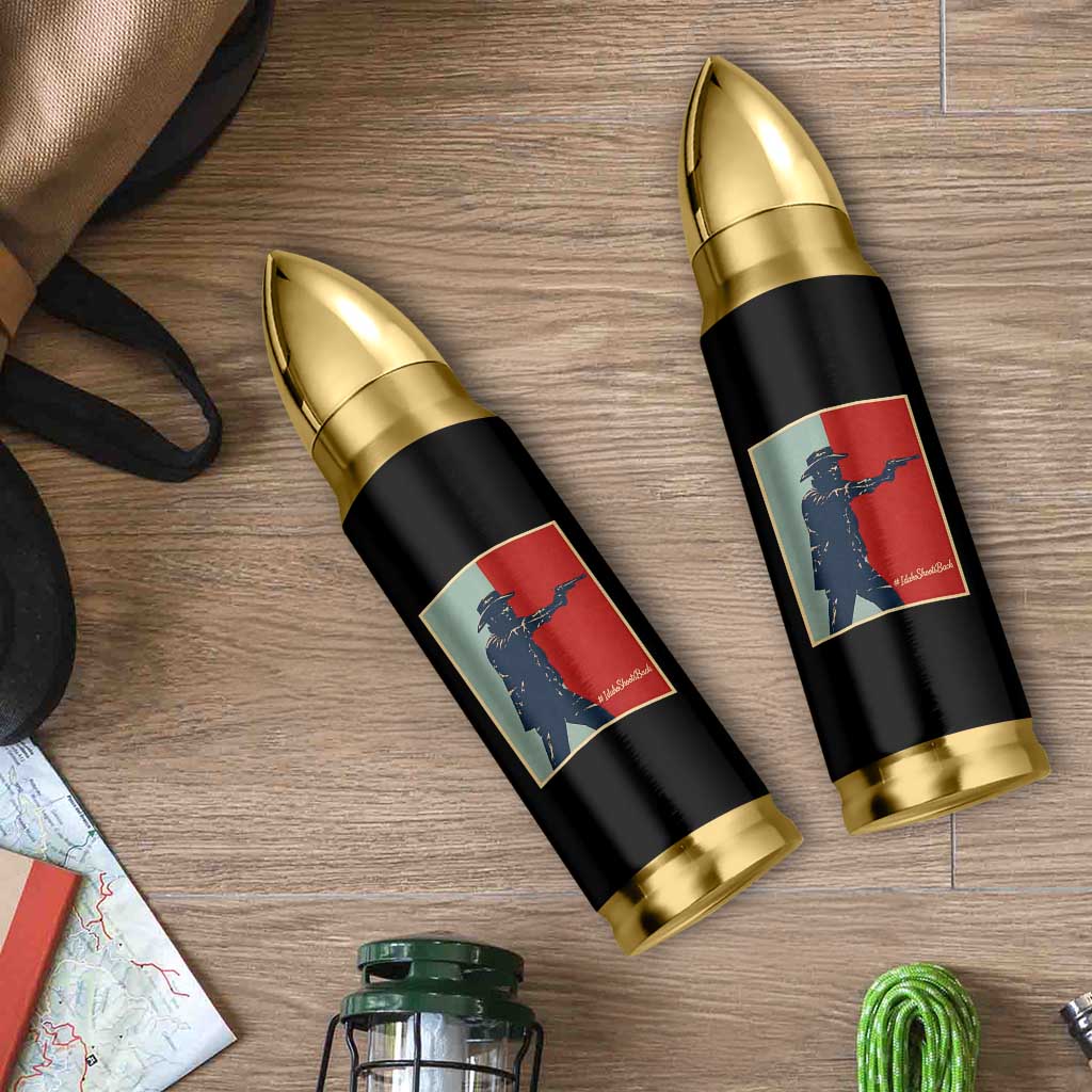 Idaho Shoots Back Vintage Pop Art Poster Style Graphic Bullet Tumbler