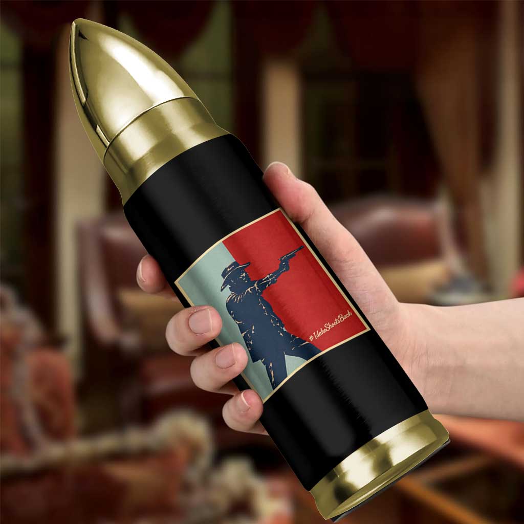 Idaho Shoots Back Vintage Pop Art Poster Style Graphic Bullet Tumbler