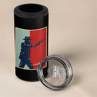 Idaho Shoots Back Vintage Pop Art Poster Style Graphic 4 in 1 Can Cooler Tumbler