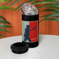 Idaho Shoots Back Vintage Pop Art Poster Style Graphic 4 in 1 Can Cooler Tumbler