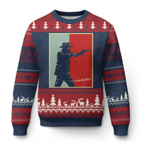 Idaho Shoots Back Vintage Pop Art Poster Style Graphic Ugly Christmas Sweater