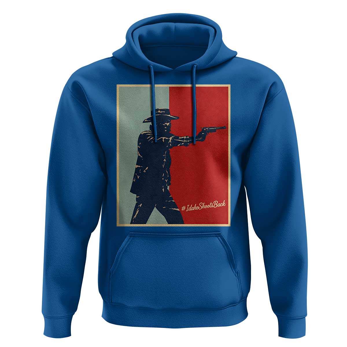 Idaho Shoots Back Vintage Pop Art Poster Style Graphic Hoodie