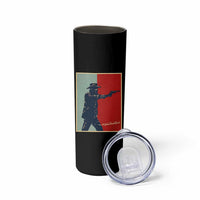 Idaho Shoots Back Vintage Pop Art Poster Style Graphic Skinny Tumbler