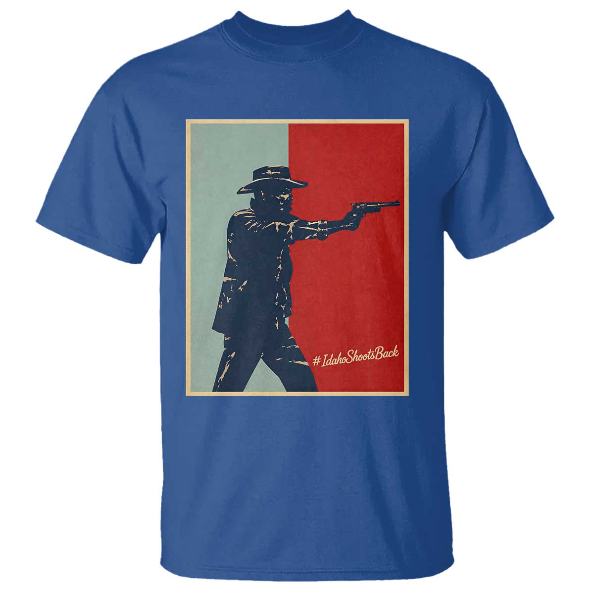 Idaho Shoots Back Vintage Pop Art Poster Style Graphic T Shirt