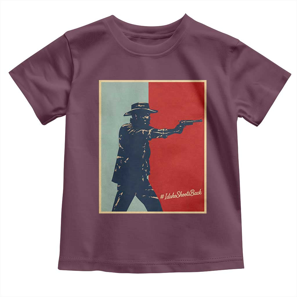 Idaho Shoots Back Vintage Pop Art Poster Style Graphic Toddler T Shirt