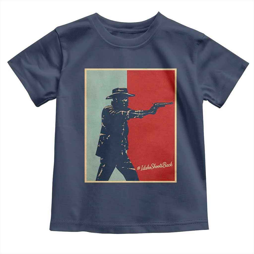 Idaho Shoots Back Vintage Pop Art Poster Style Graphic Toddler T Shirt