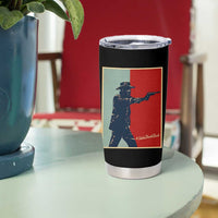 Idaho Shoots Back Vintage Pop Art Poster Style Graphic Tumbler Cup