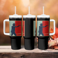 Idaho Shoots Back Vintage Pop Art Poster Style Graphic Tumbler With Handle