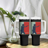 Idaho Shoots Back Vintage Pop Art Poster Style Graphic Tumbler With Handle