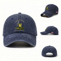 Retro Goblincore Sword Frog Riding Alligator Meme Washed Cotton Baseball Cap I Will Succeed Because I Am Insane Chaotic Motivation