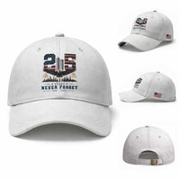 Patriotic Soaring Bald Eagle 9 11 Memorial 25th Anniversary Baseball Cap 25 Years 2021 2026 Never Forget