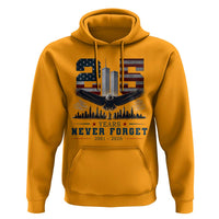 Patriotic Soaring Bald Eagle 9 11 Memorial 25th Anniversary Hoodie 25 Years 2021 2026 Never Forget
