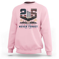 Patriotic Soaring Bald Eagle 9 11 Memorial 25th Anniversary Sweatshirt 25 Years 2021 2026 Never Forget