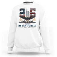 Patriotic Soaring Bald Eagle 9 11 Memorial 25th Anniversary Sweatshirt 25 Years 2021 2026 Never Forget