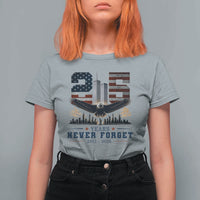 Patriotic Soaring Bald Eagle 9 11 Memorial 25th Anniversary T Shirt For Women 25 Years 2021 2026 Never Forget