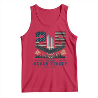 Patriotic Soaring Bald Eagle 9 11 Memorial 25th Anniversary Tank Top 25 Years 2021 2026 Never Forget