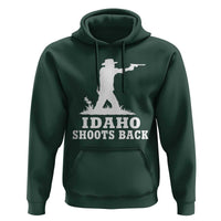 Idaho Shoots Back Cowboy Gunslinger Silhouette Patriotic Graphic Hoodie