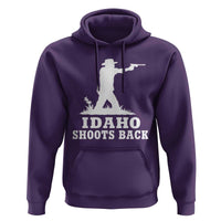 Idaho Shoots Back Cowboy Gunslinger Silhouette Patriotic Graphic Hoodie