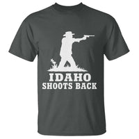 Idaho Shoots Back Cowboy Gunslinger Silhouette Patriotic Graphic T Shirt