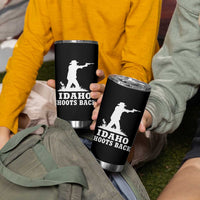 Idaho Shoots Back Cowboy Gunslinger Silhouette Patriotic Graphic Tumbler Cup