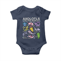 Kawaii Axolotl Baby Onesie Axolotls of the World Animals Aquarium Species