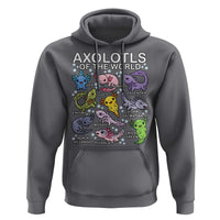 Kawaii Axolotl Hoodie Axolotls of the World Animals Aquarium Species