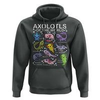 Kawaii Axolotl Hoodie Axolotls of the World Animals Aquarium Species