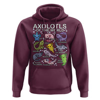 Kawaii Axolotl Hoodie Axolotls of the World Animals Aquarium Species