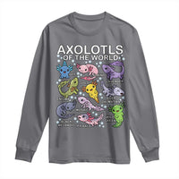 Kawaii Axolotl Long Sleeve Shirt Axolotls of the World Animals Aquarium Species