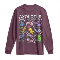 Kawaii Axolotl Long Sleeve Shirt Axolotls of the World Animals Aquarium Species