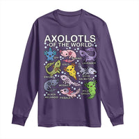 Kawaii Axolotl Long Sleeve Shirt Axolotls of the World Animals Aquarium Species