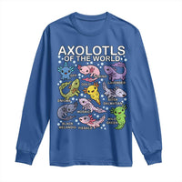 Kawaii Axolotl Long Sleeve Shirt Axolotls of the World Animals Aquarium Species