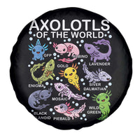 Kawaii Axolotl Spare Tire Cover Axolotls of the World Animals Aquarium Species