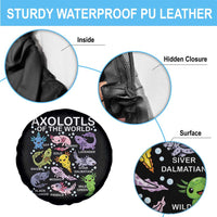 Kawaii Axolotl Spare Tire Cover Axolotls of the World Animals Aquarium Species