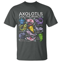 Kawaii Axolotl T Shirt Axolotls of the World Animals Aquarium Species - Wonder Print Shop