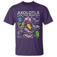 Kawaii Axolotl T Shirt Axolotls of the World Animals Aquarium Species - Wonder Print Shop