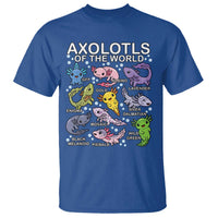 Kawaii Axolotl T Shirt Axolotls of the World Animals Aquarium Species - Wonder Print Shop