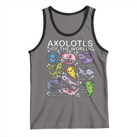 Kawaii Axolotl Tank Top Axolotls of the World Animals Aquarium Species