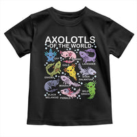 Kawaii Axolotl Toddler T Shirt Axolotls of the World Animals Aquarium Species