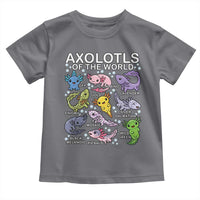 Kawaii Axolotl Toddler T Shirt Axolotls of the World Animals Aquarium Species