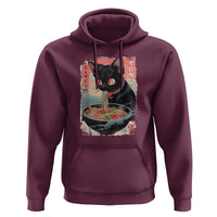 Japanese Inspo Ramen Cat Graphic Hoodie Anime Manga Kawaii Otaku Urban Streetwear - Wonder Print Shop