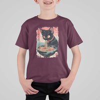 Japanese Inspo Ramen Cat Graphic T Shirt For Kid Anime Manga Kawaii Otaku Urban Streetwear - Wonder Print Shop