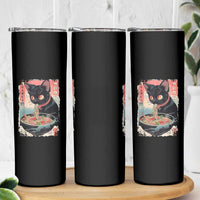 Japanese Inspo Ramen Cat Graphic Skinny Tumbler Anime Manga Kawaii Otaku Urban Streetwear - Wonder Print Shop