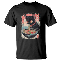 Japanese Inspo Ramen Cat Graphic T Shirt Anime Manga Kawaii Otaku Urban Streetwear - Wonder Print Shop
